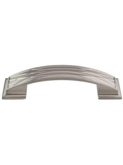 Aberdeen Cabinet Pull - 3 3/4 inch Center-to-Center in Satin Nickel.